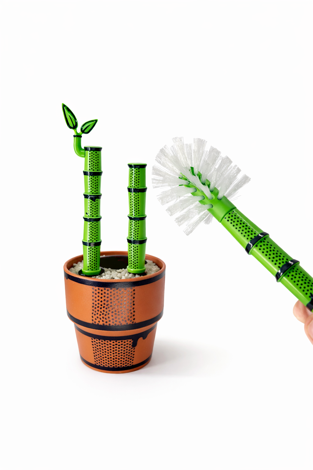 Bambooya! – Bottle Brush Cleaning Set (3-Pack) | Bamboo-Handled Brushes for Bottles, Mugs & Glassware