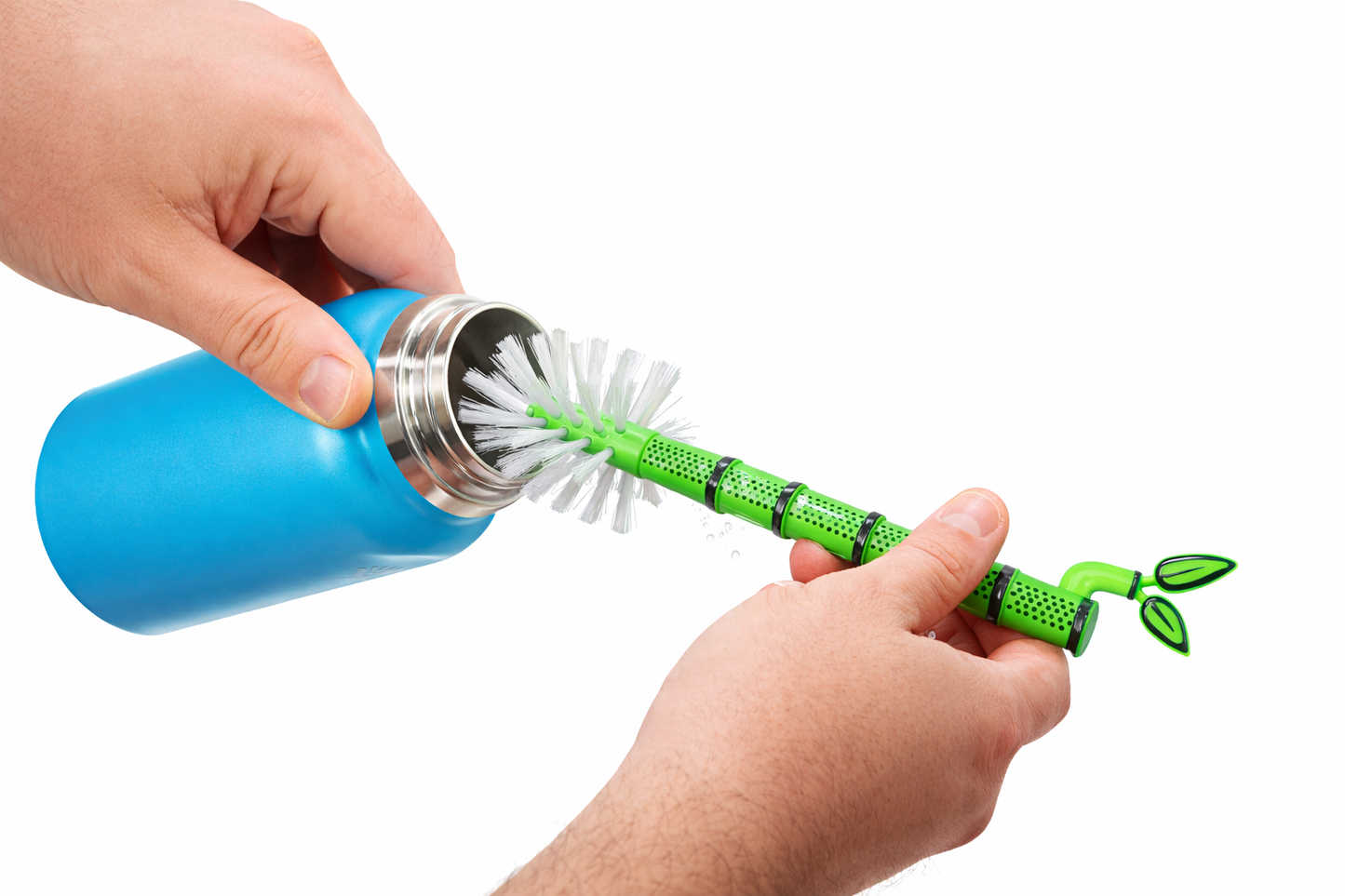 Bambooya! – Bottle Brush Cleaning Set (3-Pack) | Bamboo-Handled Brushes for Bottles, Mugs & Glassware