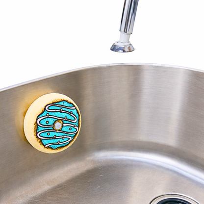 Suds ’N Sprinkles – Donut Sponge Set (4-Pack) | Cute Kitchen Scrubbers for Dishes & Sink Cleaning