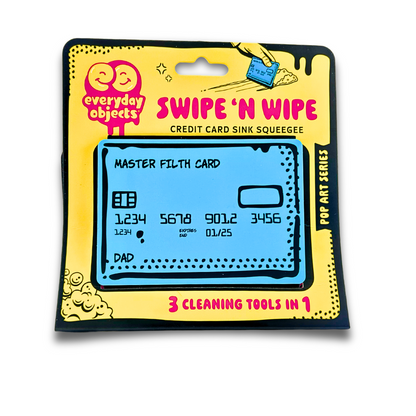 Swipe and Wipe Credit All Purpose  Squeegee - Dad Blue