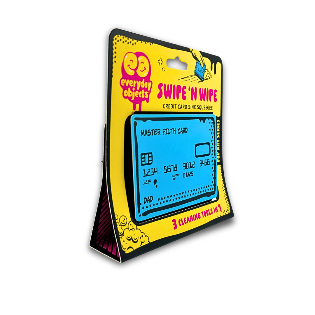 Swipe and Wipe Credit All Purpose  Squeegee - Dad Blue