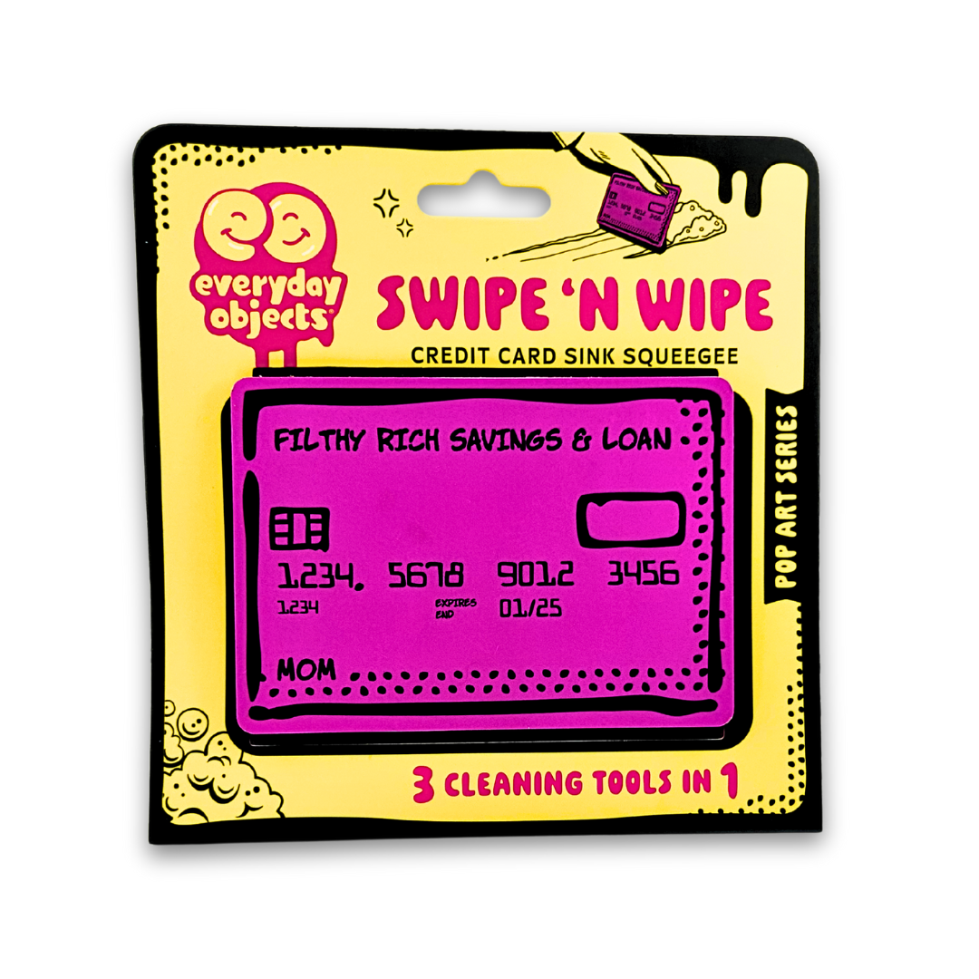 Swipe and Wipe Credit All Purpose  Squeegee - Mom Pink