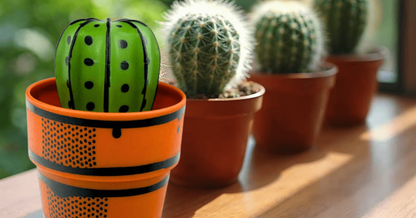 Cactus Makes Perfect – Mesh Scrub Brush for Dishes | Funny Cactus Sponge for Kitchen Cleaning