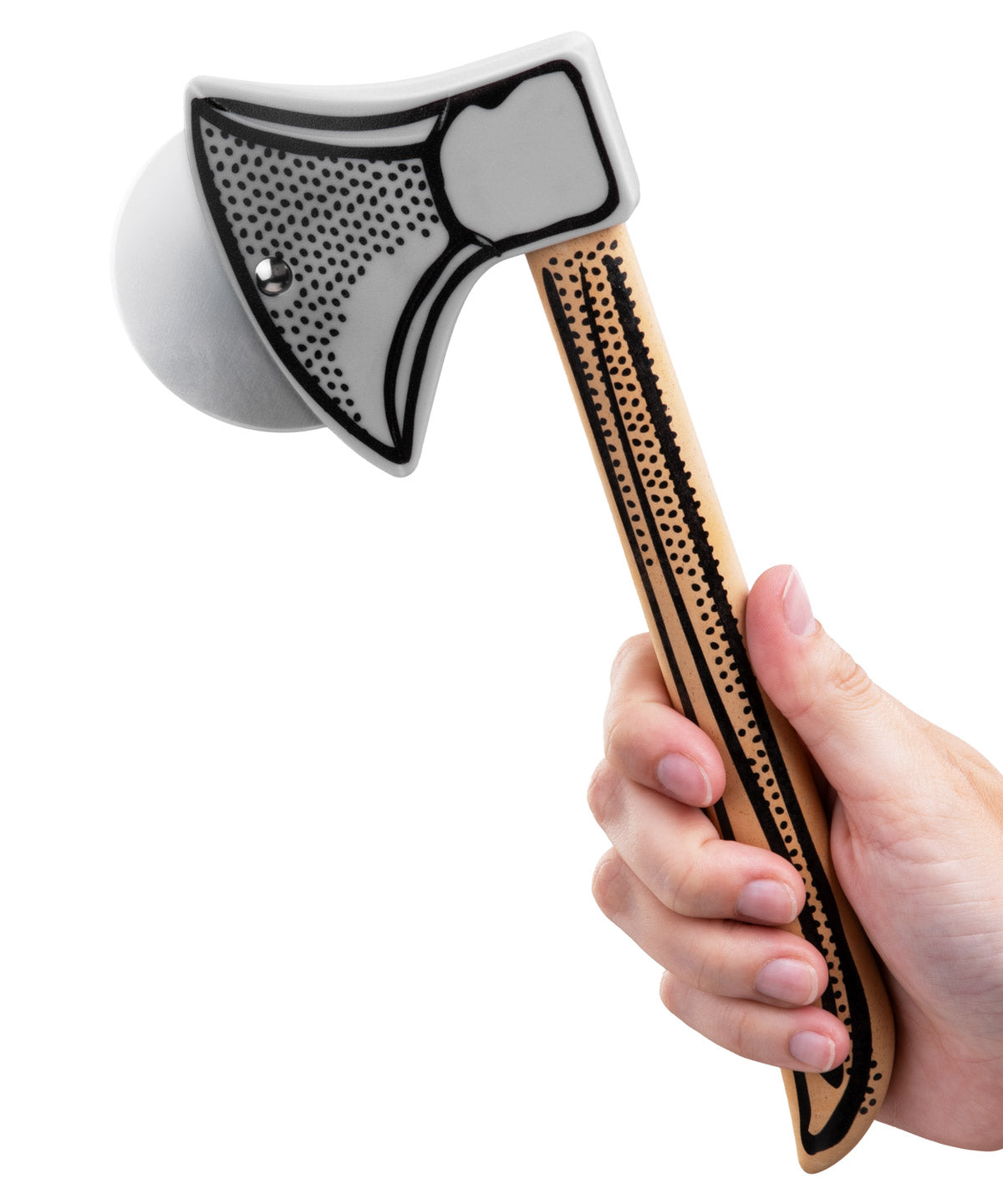 Slice 'N Dice Pizza Cutter Hatchet - Stainless Steel Blade