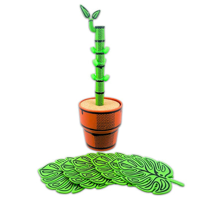 Leafy Loungers – Leaf-Shaped Coaster Set (6-Pack) | PU Foam Drink Coasters for Tables & Home Décor