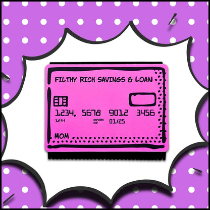 Swipe and Wipe Credit All Purpose  Squeegee - Mom Pink