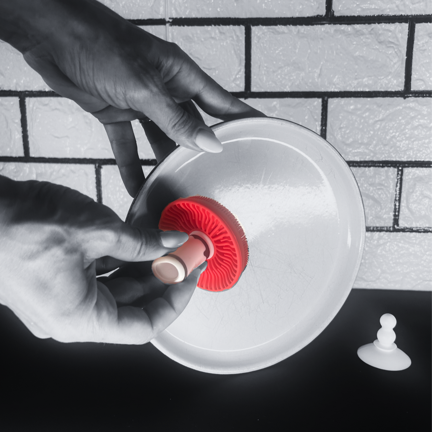 Fungus Among Us – Mushroom Silicone Scrubber | Heat-Resistant Kitchen Sponge for Dishes & Pans