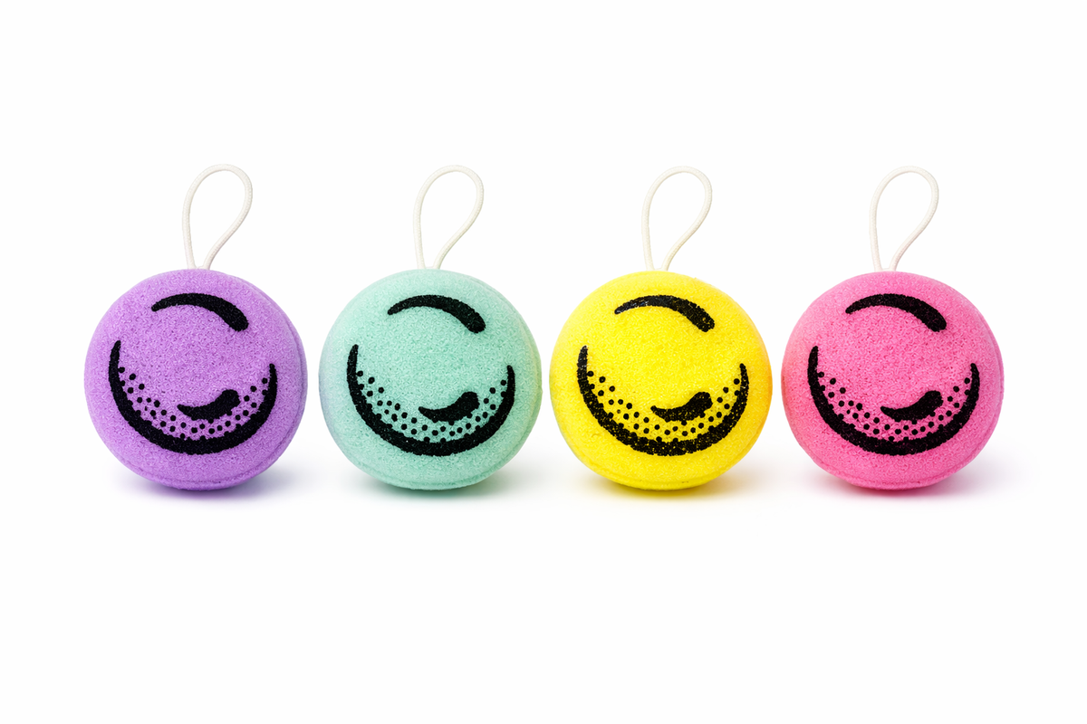 Scrub-A-Roons – Macaron Sponge Set (4-Pack) | Dessert-Themed Scrubbers for Kitchen & Dishes
