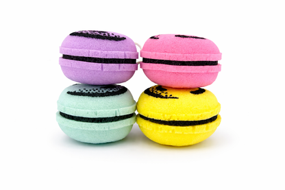 Scrub-A-Roons – Macaron Sponge Set (4-Pack) | Dessert-Themed Scrubbers for Kitchen & Dishes