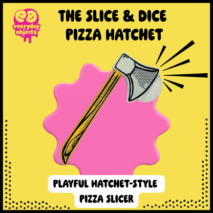 Slice 'N Dice Pizza Cutter Hatchet - Stainless Steel Blade