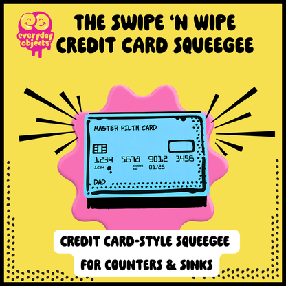 Swipe and Wipe Credit All Purpose  Squeegee - Dad Blue