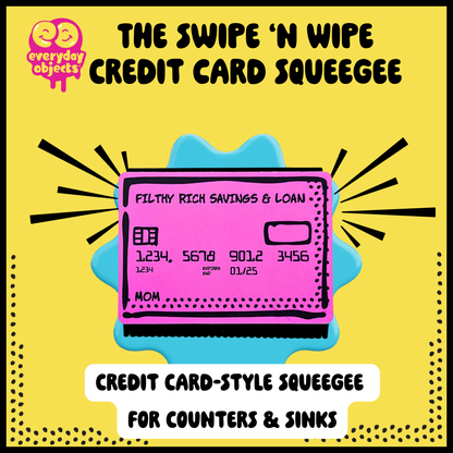 Swipe and Wipe Credit All Purpose  Squeegee - Mom Pink