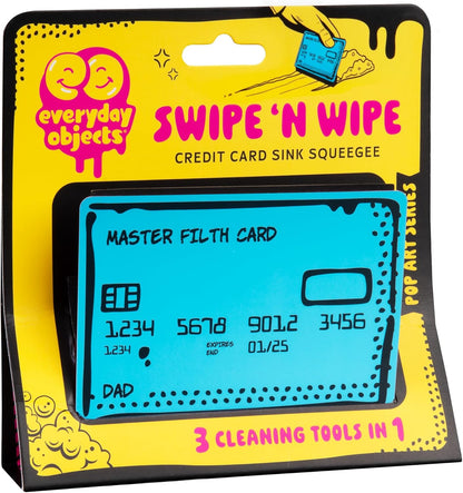 Swipe and Wipe Credit All Purpose  Squeegee - Dad Blue