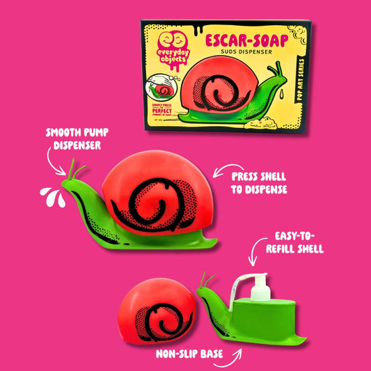 Escar-Soap Snail Soap Dispenser | Refillable Sink Buddy