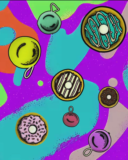 Suds ’N Sprinkles – Donut Sponge Set (4-Pack) | Cute Kitchen Scrubbers for Dishes & Sink Cleaning